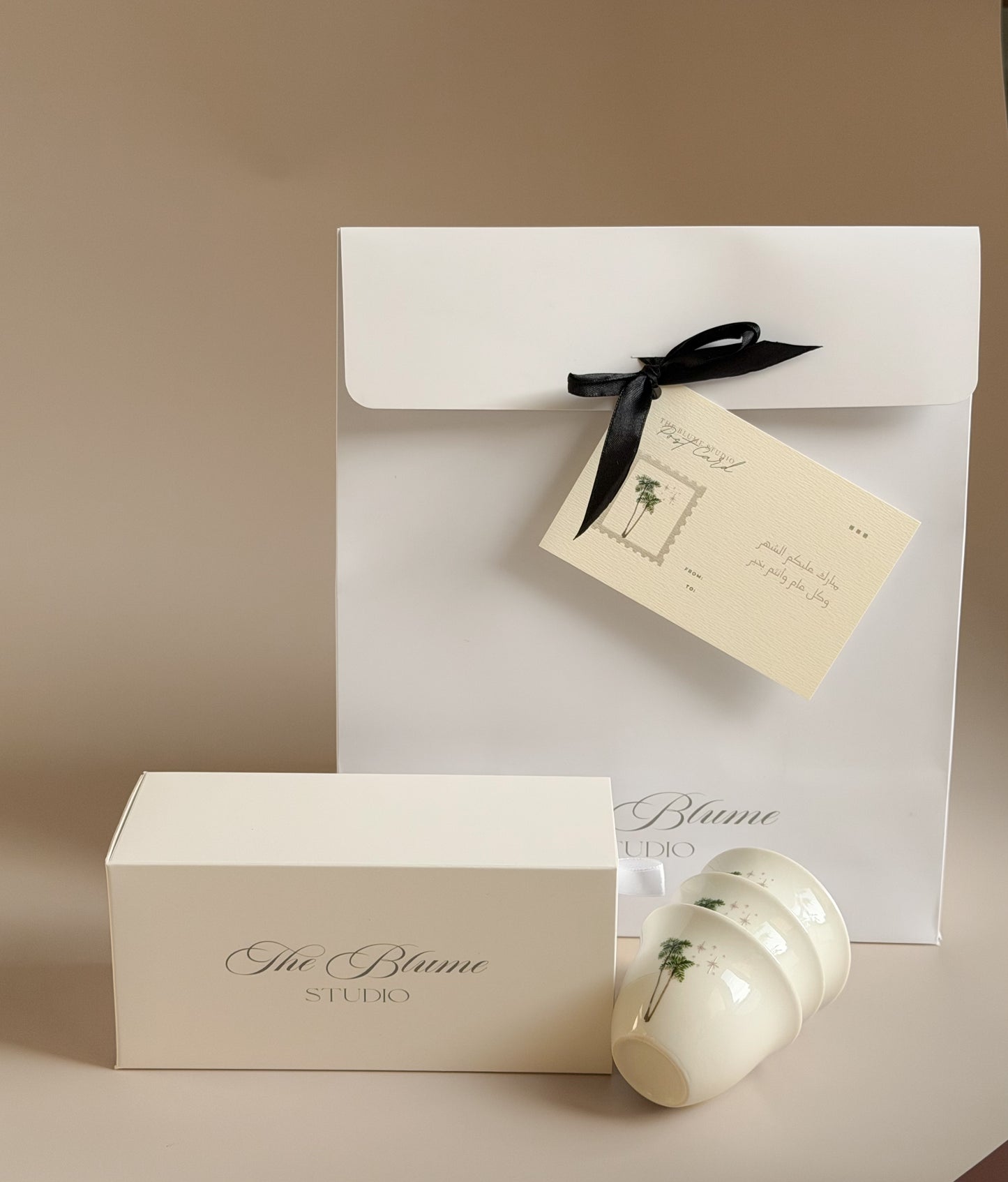 Palm Bliss - 6 coffee cups