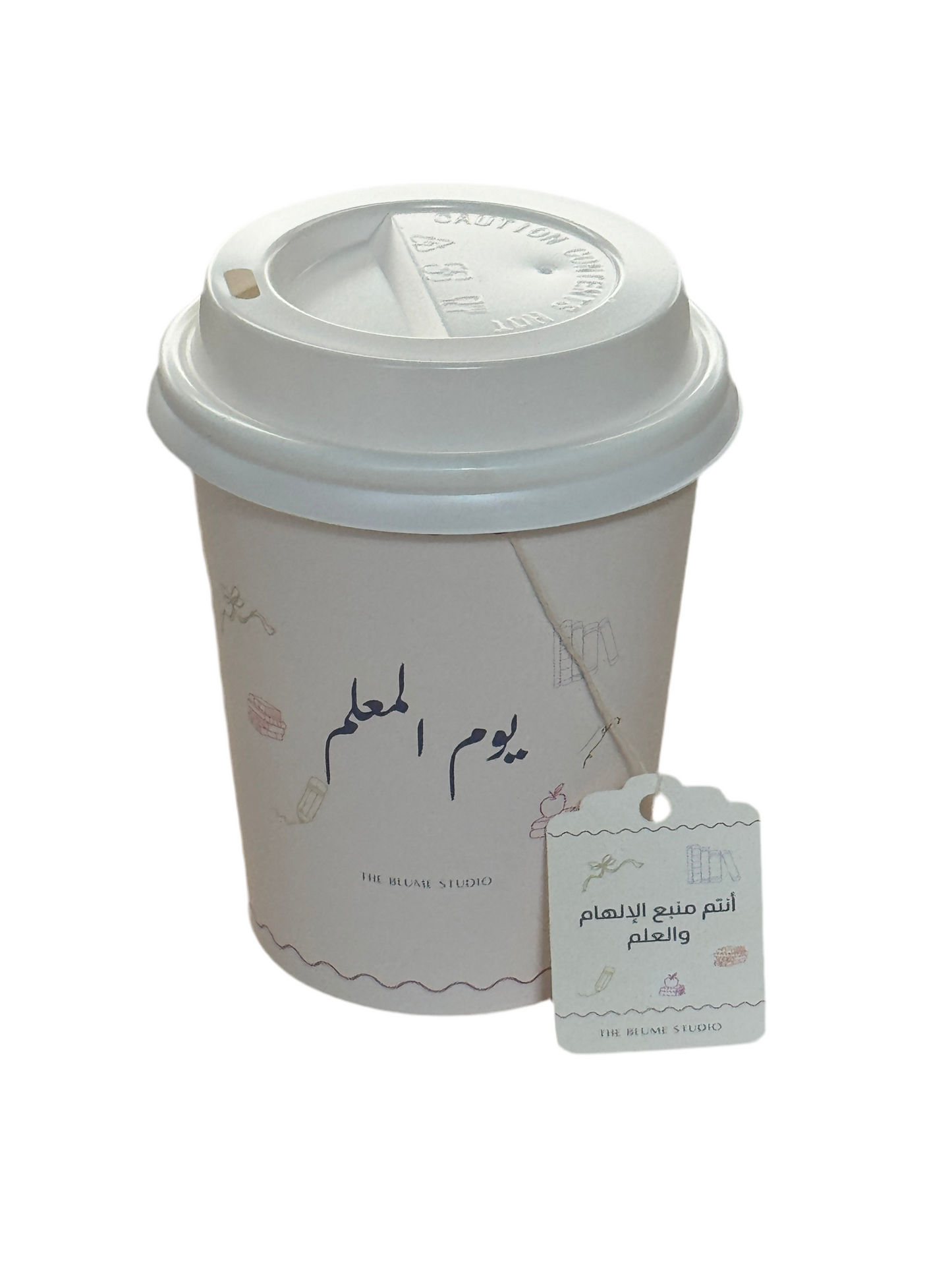 Tea box with paper cups