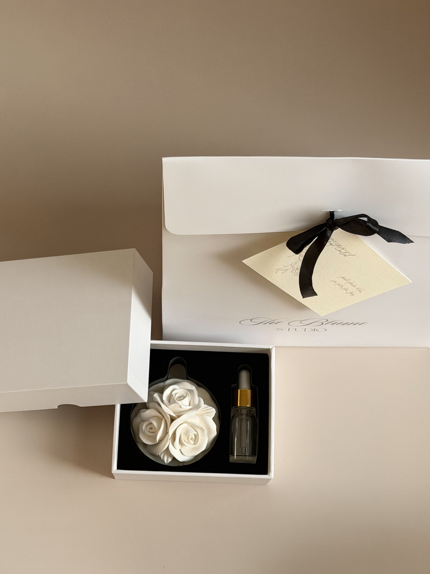 Mini Flower Plate Diffuser – White Musk